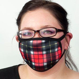 Plaid Pattern Washable face mask